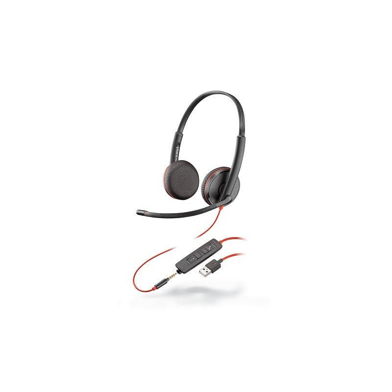 Plantronics Blackwire 3225 Supraaural Binaural Bla 209747-101