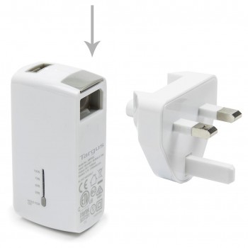 Targus APD752EU, Blanco, USB Wall Charger Power Ba